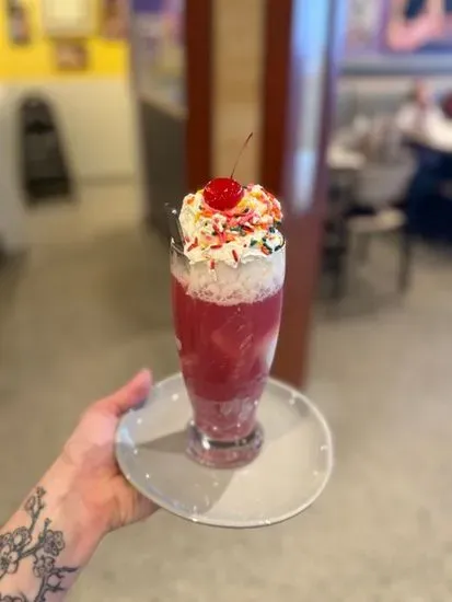 Vanilla Bean Cranberry Float