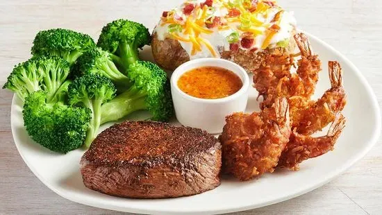 Sirloin* & Coconut Shrimp