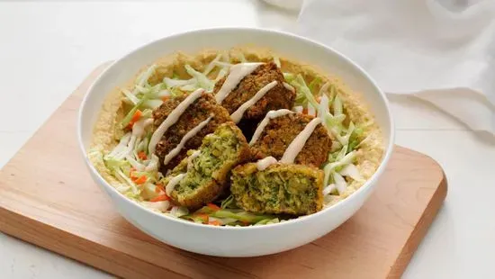 Falafel Hummus Bowl with Pita & house Tahini