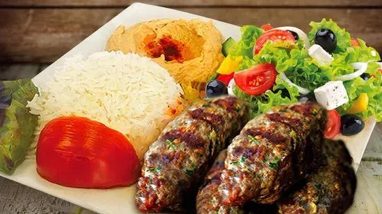 Beef Kofta Kebab Gyro (2 Skewers) 