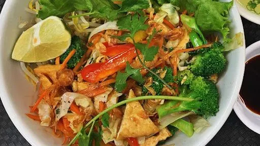 Tofu And Vegetables Dry Egg Noodles