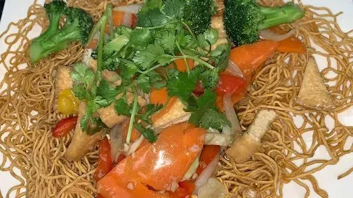 Tofu Crispy Egg Noodles