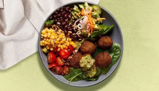 Edamame Falafel Salad