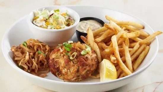 New! Giant Super Lump Crab Cake & Fries