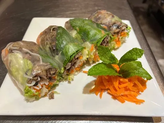 A8. Grilled Pork Spring Rolls