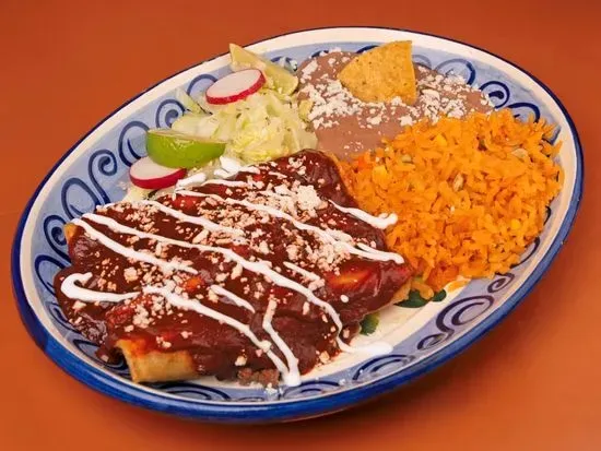 3pc Enchiladas Dinner (Red)