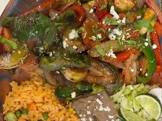 Shrimp Fajitas Dinner