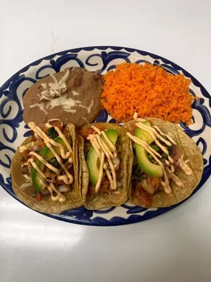 3 Shrimp Taco Dinner