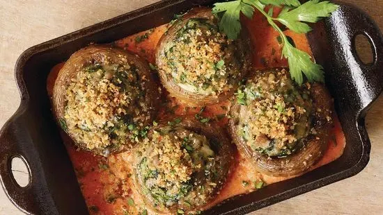 Four-Cheese & Sausage Stuffed Mushrooms