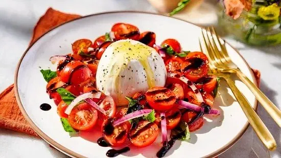 Tomato Caprese with Fresh Burrata