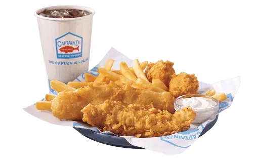 1 Piece Fish & 1 Piece Chicken Combo