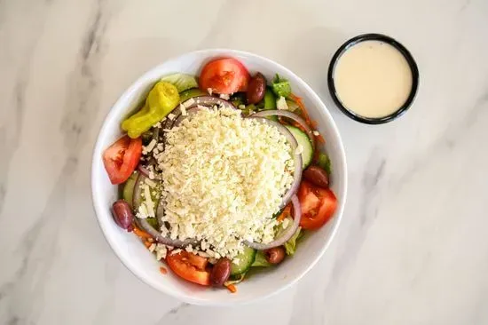 Greek Salad with Angus Steak Tips