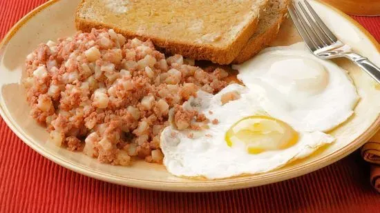 Corned Beef Hash with 2 Eggs