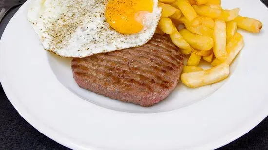 Hamburger Steak & Eggs