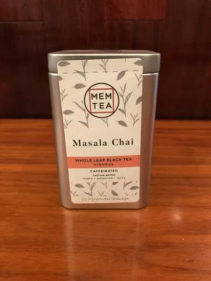 Mem Tea Tea Bags Masala Chai 20 Count.