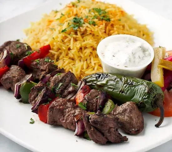 Lamb or Beef Kabob (Lahm Meshwi)
