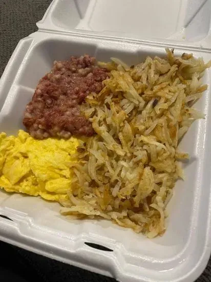 Corned Beef Hash with Eggs