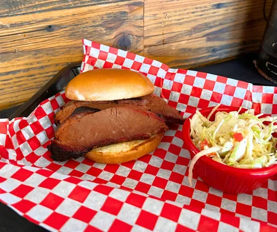 Sliced Brisket Sandwich