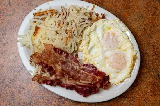 Two Eggs Any Style with Bacon