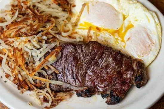 New York Strip & Eggs