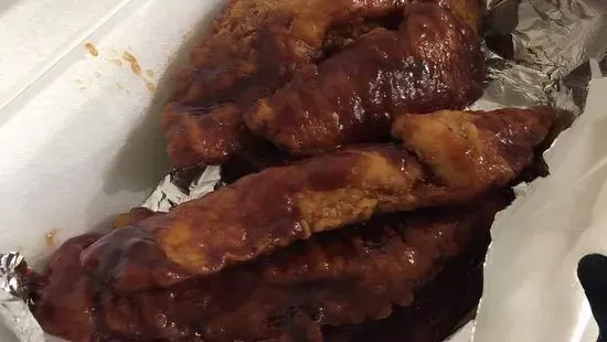 Buffalo, BBQ, Honey BBQ & Teriyaki Wings (10 Pieces)