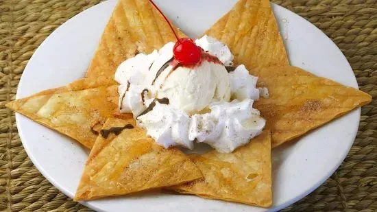 Sopapilla with Ice Cream