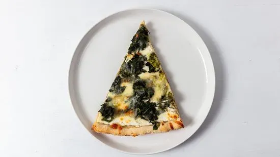 1 White Slice with Spinach