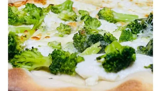 White Pizza with Broccoli