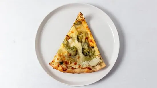 1 White Slice with Broccoli