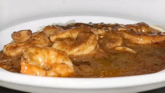 New Orleans Style BBQ Shrimp & Jalepeno Grits