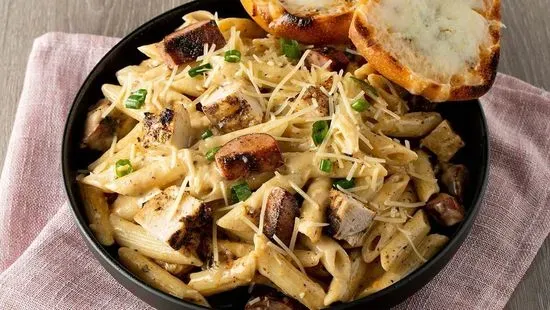 Cajun Chicken & Sausage Alfredo