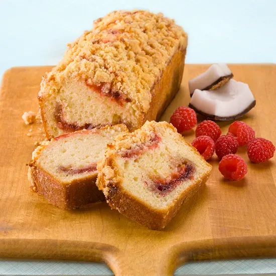 Razberry Coconut Muffin Loaf