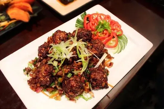 Vegetable Balls Manchurian Dry