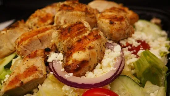 Chicken Kabob Greek Salad