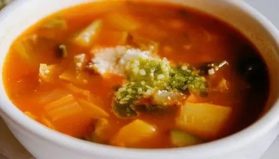 Bowl of Homemade Minestrone