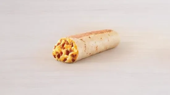 Cheesy Toasted Breakfast Burrito Bacon