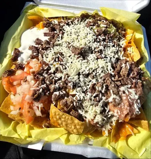 Nachos with Carne Asada