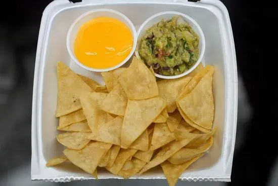 Chips Queso and Guac