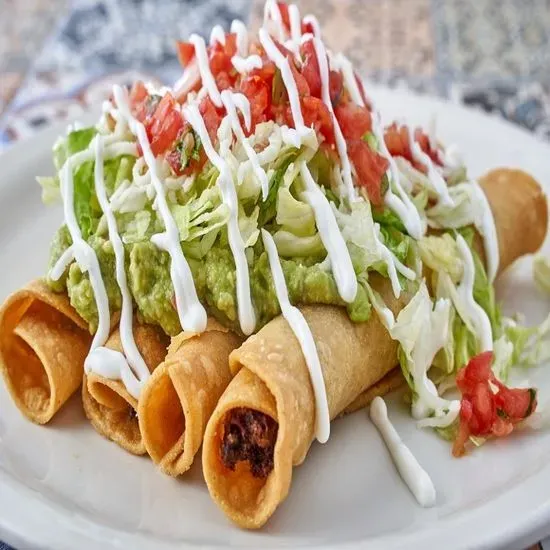 4 Rolled Taquitos Plate