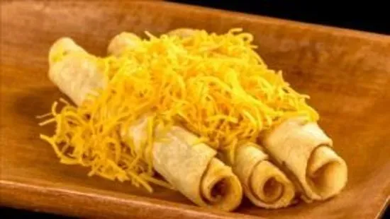 3 Roll Tacos W/ Cheese