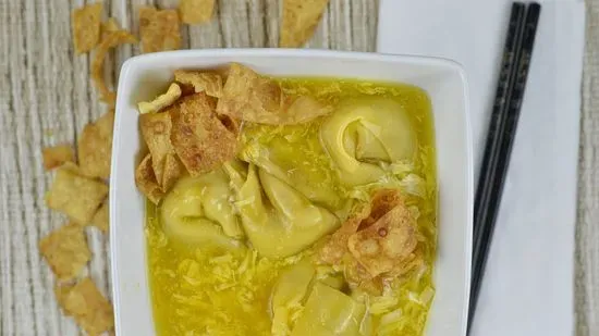 #12. Egg Drop with Wonton Soup