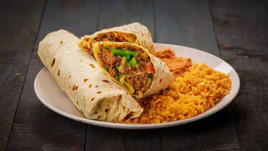 #7 Two Beef Burritos