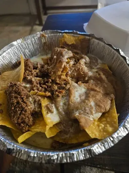 Order of Nachos with Beef and Beans