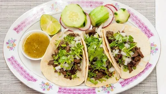 Tacos Orden(3 tacos steak)