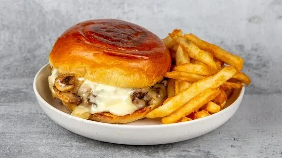 Mushroom Swiss Burger