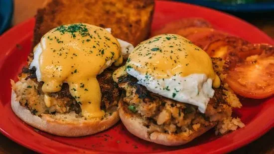 Fish Cake Benedict