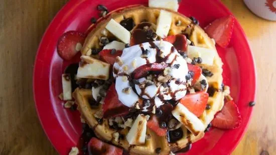 Banana Split Waffle