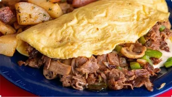 Steak Bomb Omelet