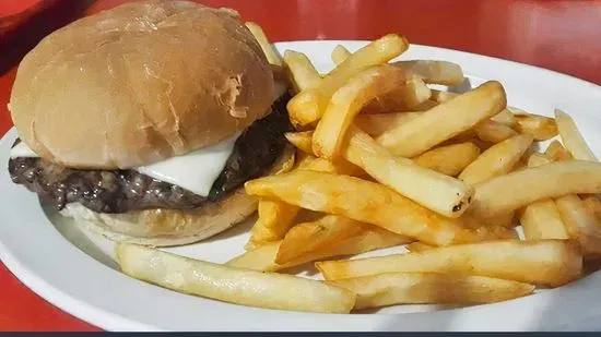 Classic Burger with french fries