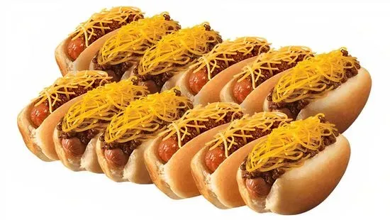 12 CHILI CHEESE PUPS